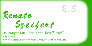 renato szeifert business card